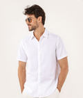Camisa Manga Curta Slim Fit Lisa
