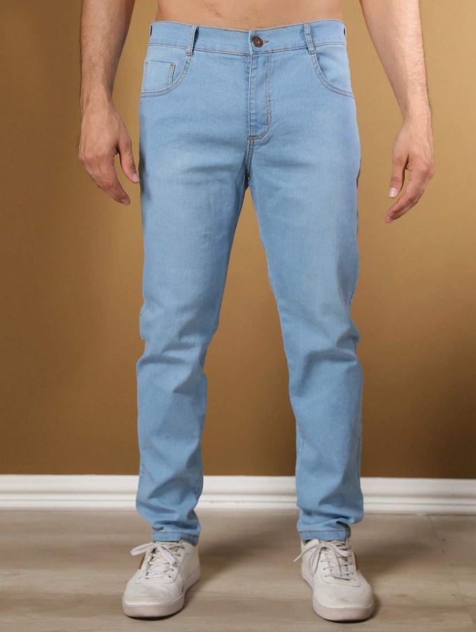 Calça Jeans Skinny Com Elastano