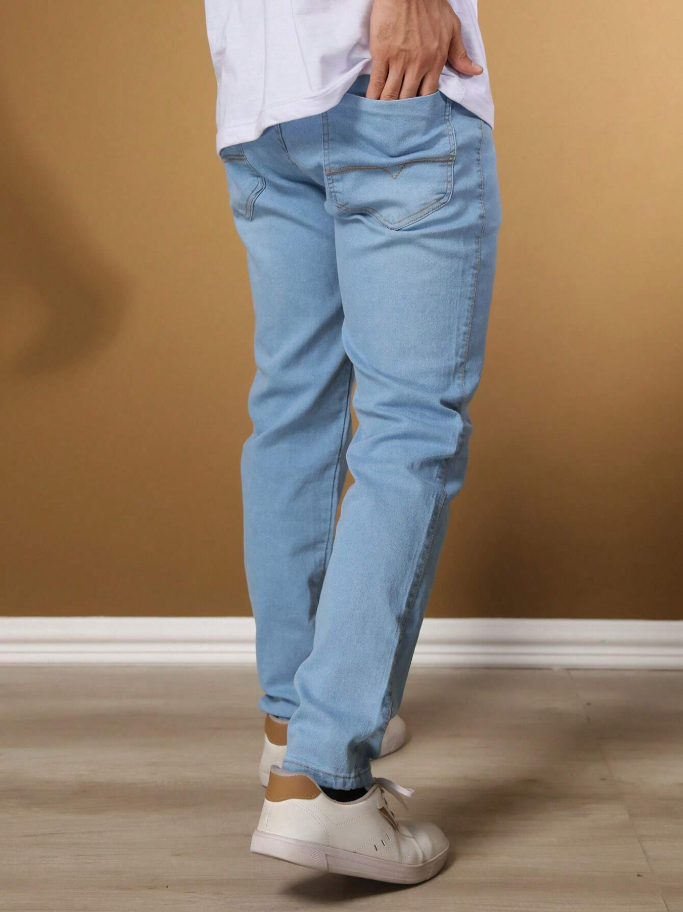 Calça Jeans Skinny Com Elastano