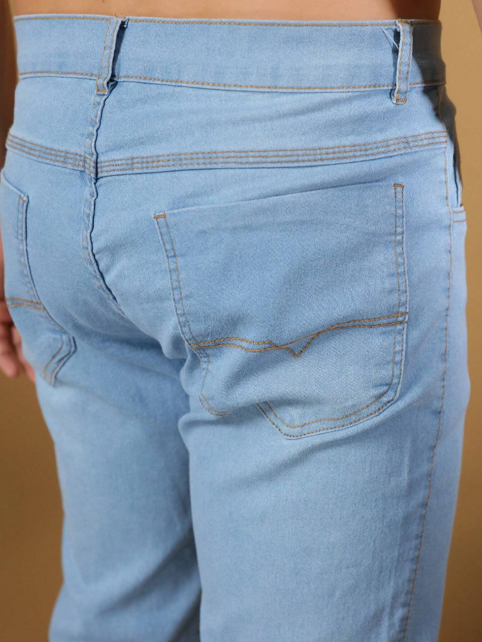 Calça Jeans Skinny Com Elastano