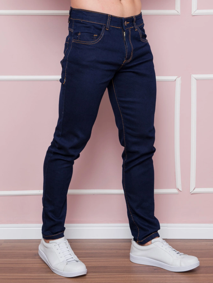 Calça Jeans Skinny Com Elastano
